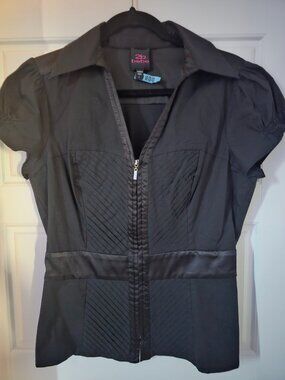 2B Bebe Black womens blouse/top